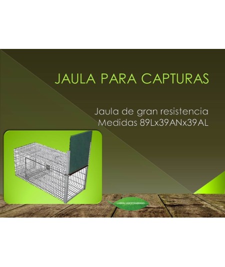 JAULA PARA CAPTURAS 89X39X39