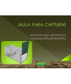 JAULA PARA CAPTURAS 89X39X39