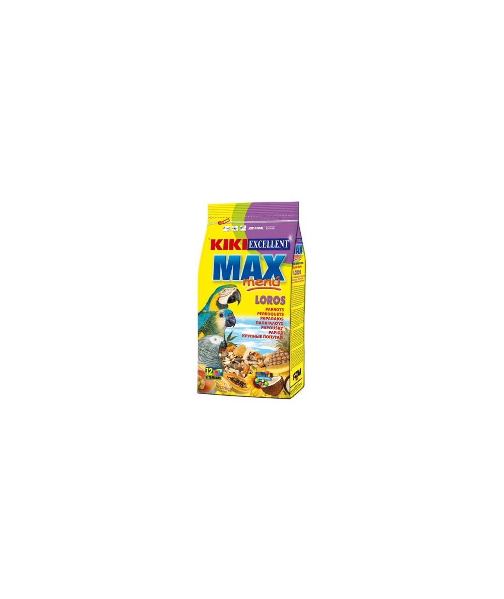 KIKI MAX MENU LOROS Y COTORRAS 800 GR.