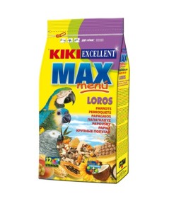 KIKI MAX MENU LOROS Y COTORRAS 800 GR.