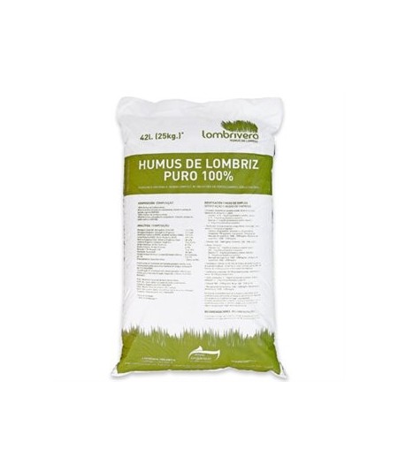 ABONO HUMUS DE LOMBRIZ 42 L / 25 KG