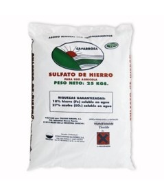 SULFATO DE HIERRO SOLUBLE, 25 KG